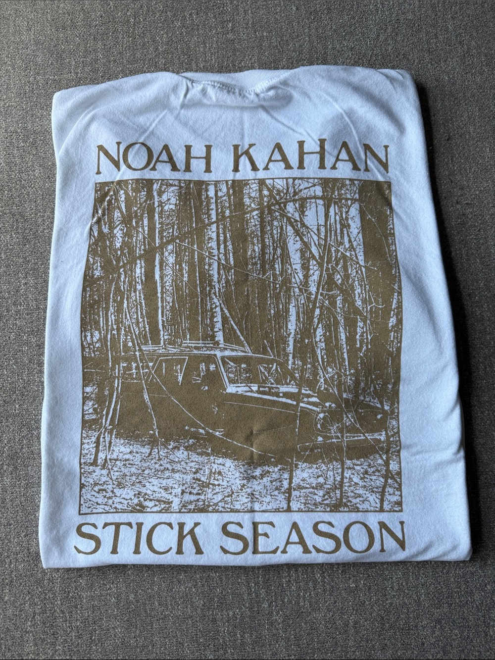 Noah Kahan Stick Season Short-Sleeve Graphic Tee - White 3XL